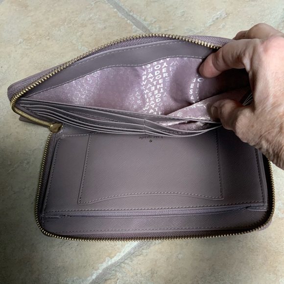 NWOT Kate Spade Cameron Taupe Wallet 8.5x5 Inches - Picture 11 of 12